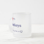 Tasse Givré J'aime mes ânes (les ânes multiples) (Devant gauche)
