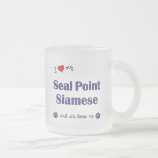 Tasse Givré J'aime mon point de joint siamois (le chat