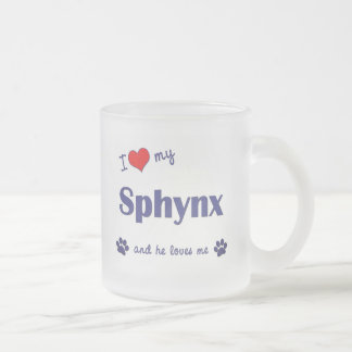 Tasse Givré J'aime mon Sphynx (le chat masculin)