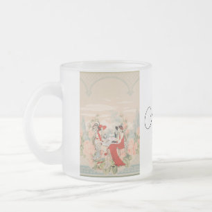 Tasse Givré Jardin Vintage Floral Temps pour le Thé Shower de 