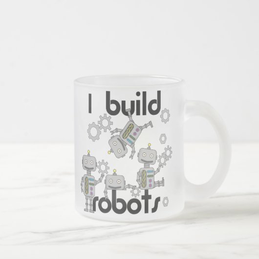 Tasse Givré Je construis des robots (Droit)