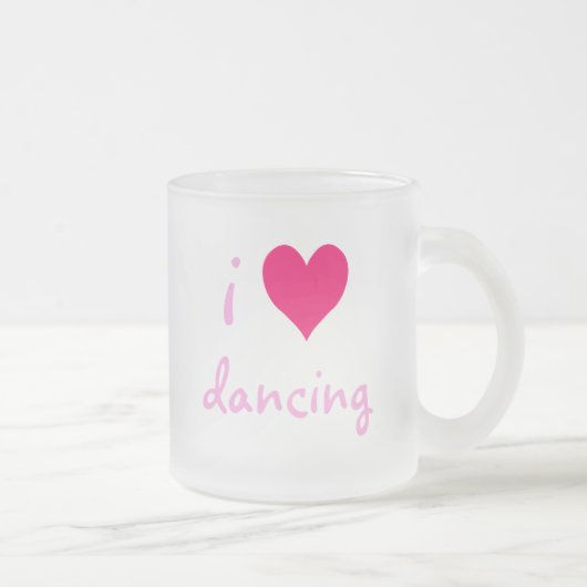 Tasse Givré je danse du coeur (Droit)