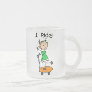 Tasse Givré Je fais du scooter - Fille sur scooter