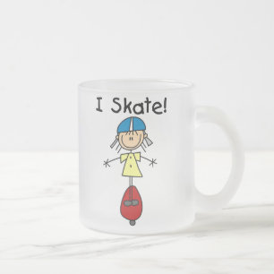 Tasse Givré Je fais du skateboard Girl