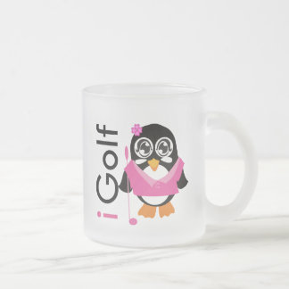 Tasse Givré je joue au golf le pingouin