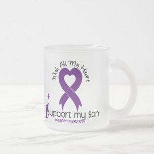 Tasse Givré Je soutiens mon épilepsie de fils