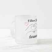 Tasse Givré 'Je t'aime pour toujours' tasse' (Devant gauche)
