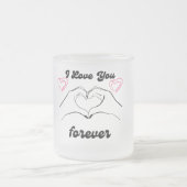 Tasse Givré 'Je t'aime pour toujours' tasse' (Centre)