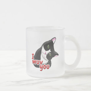 Tasse Givré Je vous wuv Chat