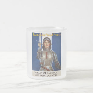 Tasse Givré Jeanne d'Arc Héroïne Française, Chevalière La Puce
