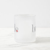 Tasse Givré Jeune mariée grise des textes (Centre)