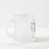 Tasse Givré Johann Sebastian Bach Portrait et buste avec notes (Gauche)