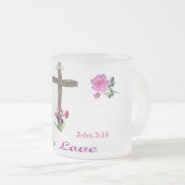 Tasse Givré john 3:16 (Devant droit)