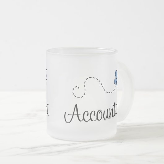 Tasse Givré Joli comptable (Devant droit)