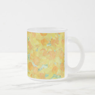 Tasse Givré Jolie aquarelle jaune or