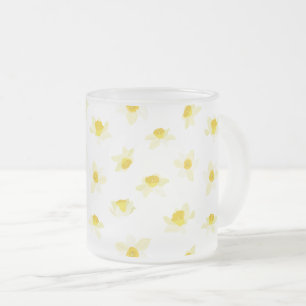 Tasse Givré Jonquilles jaunes printemps moderne.
