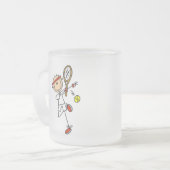 Tasse Givré Joueur de tennis avec des T-shirts et des cadeaux (Devant gauche)