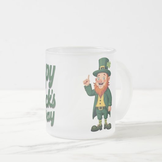 Tasse Givré Joyeuse Saint-Patrick Mignon Lutins (Devant droit)