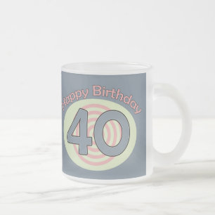 Tasse Givré Joyeux anniversaire 40