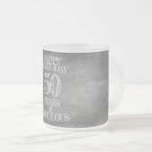 Tasse Givré Joyeux anniversaire - 50 ans et fabuleux (Devant droit)
