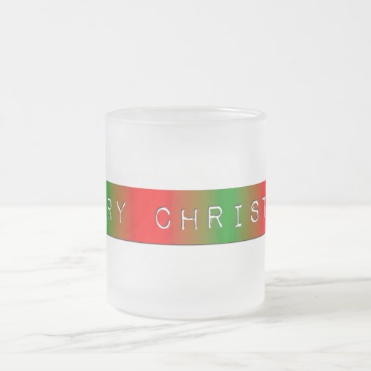 Tasse Givré Joyeux Dégradé de Noël (Centre)