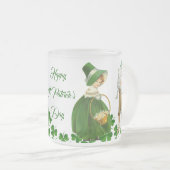 Tasse Givré Joyeux Jour de la Saint Patrick Petite fille Garço (Devant droit)