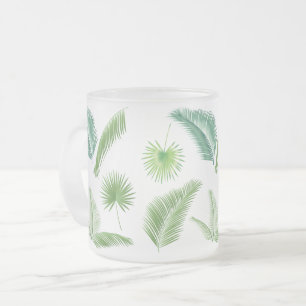 Tasse Givré Joyeux Jour Voyage Tropical palmier feuille Jungle