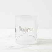 Tasse Givré Joyeux kiwi de saut avec dessin de cravate arc (Centre)