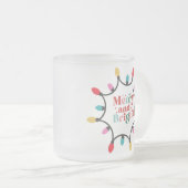 Tasse Givré Joyeux Noël lumineux (Devant droit)