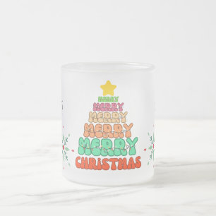 Tasse Givré Joyeux Noël personnalisé
