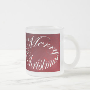 Tasse Givré Joyeux Noël Rouge Jeu de Musique de Verre