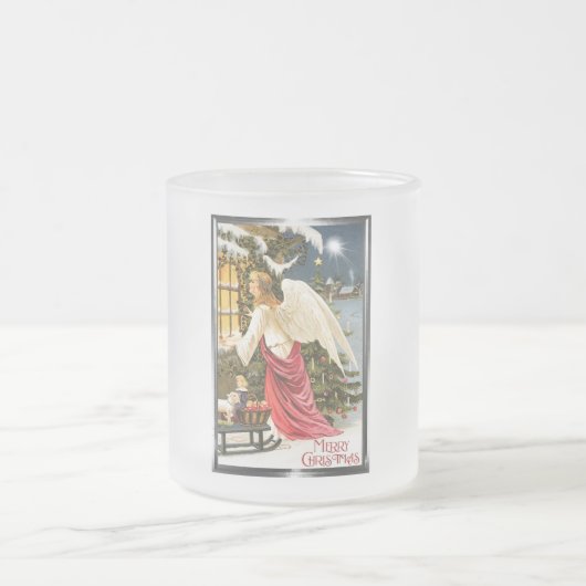 Tasse Givré Joyeux Noël Vintage Noël Angel Design (Centre)