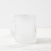 Tasse Givré Joyeux Nouvel An 2022 Design avec lettre rayée (Devant gauche)