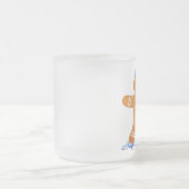 Tasse Givré Judaïque Hanoukka Gingerbread Homme Menorah (Centre)