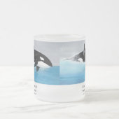 Tasse Givré Killerwhale , Orcinus orca (Centre)