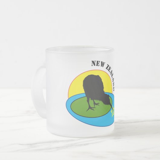 Tasse Givré Kiwi Bird & Nouvelle-Zélande (Devant gauche)