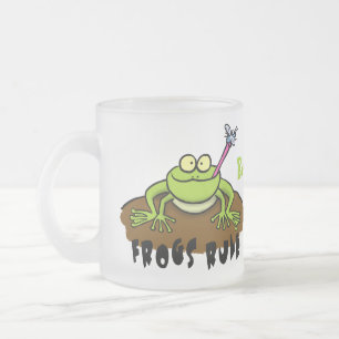 Tasse Givré La grenouille règle drôle dessin de grenouille ver