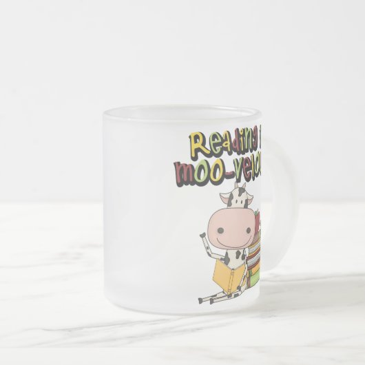 Tasse Givré La lecture est MOO-velous (Devant droit)