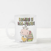 Tasse Givré La lecture est MOO-velous (Gauche)