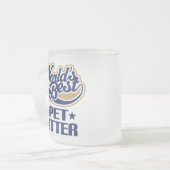 Tasse Givré La meilleure garde d'enfants d'animal familier des (Devant gauche)