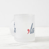 Tasse Givré LA pour Kamala Harris. Blanc, Rouge, Froid clair (Devant gauche)