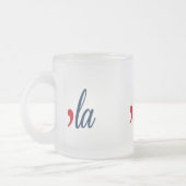 Tasse Givré LA pour Kamala Harris. Blanc, Rouge, Froid clair (Gauche)