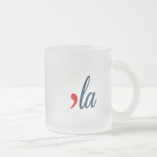 Tasse Givré LA pour Kamala Harris. Blanc, Rouge, Froid clair