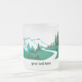 Tasse Givré La route dans les montagnes. (Centre)