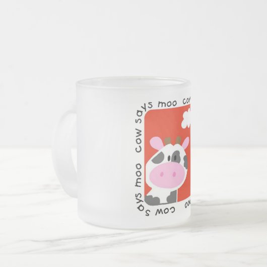 Tasse Givré La vache indique des T-shirts et des cadeaux de (Devant gauche)