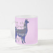 Tasse Givré lama de drame, (Devant gauche)