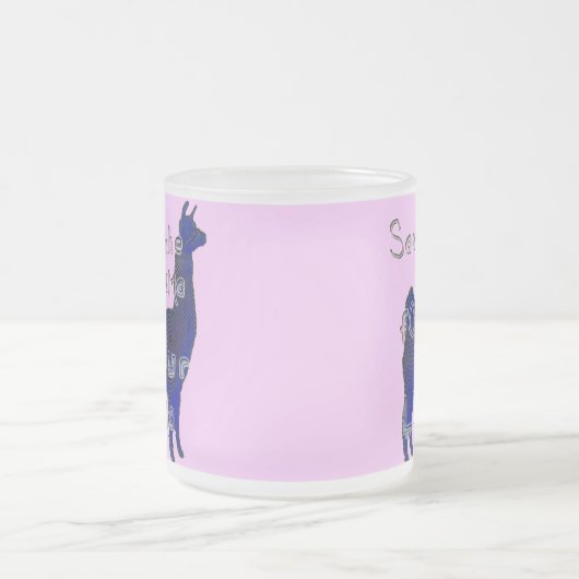 Tasse Givré lama de drame, (Centre)