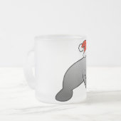 Tasse Givré Lamantin Père Noël de Noël (Devant gauche)