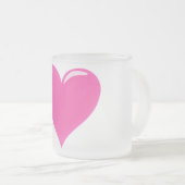 Tasse Givré L'amour du coeur rose (Devant droit)