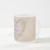 Tasse Givré L'amour est.... (Devant droit)